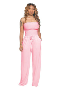 The newest strapless jumpsuit