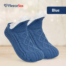 Load image into Gallery viewer, FleeceSox - Fleece-Lined Non-Slip Thermal Slippers Socks (Combo of 2 Sets)
