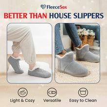 Load image into Gallery viewer, FleeceSox - Fleece-Lined Non-Slip Thermal Slippers Socks (Combo of 2 Sets)
