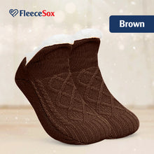 Load image into Gallery viewer, FleeceSox - Fleece-Lined Non-Slip Thermal Slippers Socks (Combo of 2 Sets)
