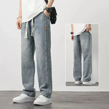 Load image into Gallery viewer, Men&#39;s loose straight jeans
