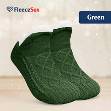 Load image into Gallery viewer, FleeceSox - Fleece-Lined Non-Slip Thermal Slippers Socks (Combo of 2 Sets)
