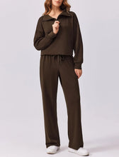 Load image into Gallery viewer, Oversized Sweatshirt Wide Leg Pants Two Piece Set
