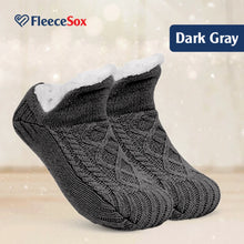 Load image into Gallery viewer, FleeceSox - Fleece-Lined Non-Slip Thermal Slippers Socks (Combo of 2 Sets)
