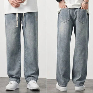 Men's loose straight jeans