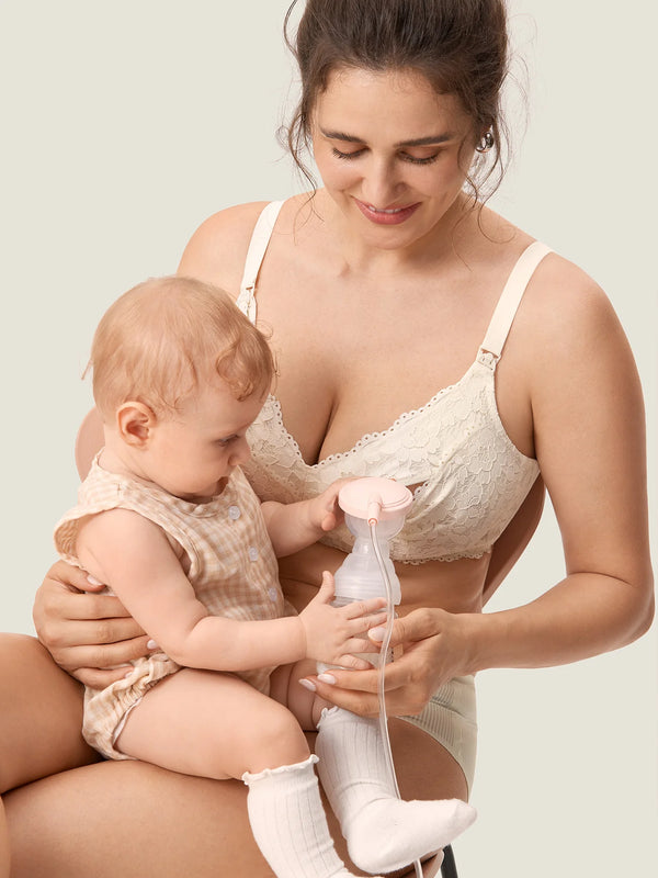 Cotton Lining Hands Free Pumping Bra