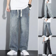 Load image into Gallery viewer, Men&#39;s loose straight jeans
