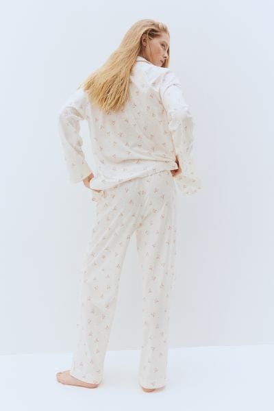 Bow Patterned Pajamas Set