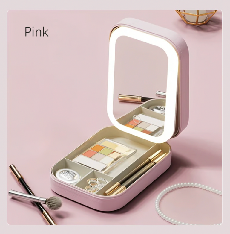 LED Three-Color Adjustable Makeup Mirror