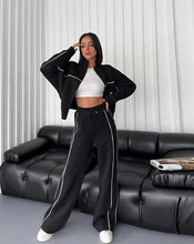 Load image into Gallery viewer, Women Casual Sports Sweatshirt and Jogger Pants (2-piece Set)
