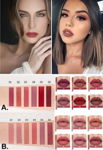 6Pcs Matte Liquid Lipstick Makeup Set