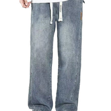 Load image into Gallery viewer, Men&#39;s loose straight jeans
