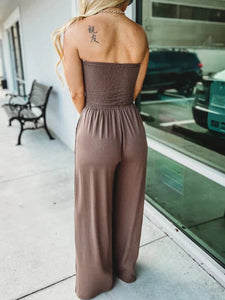 The newest strapless jumpsuit