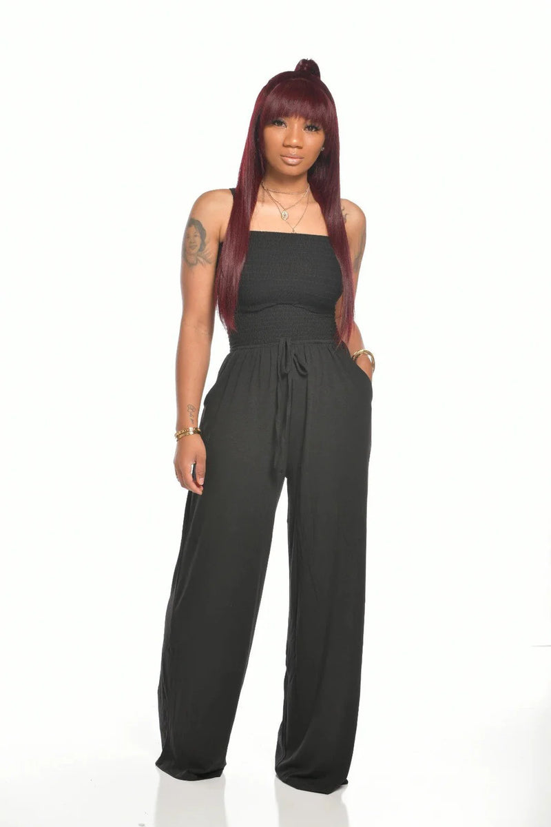 The newest strapless jumpsuit