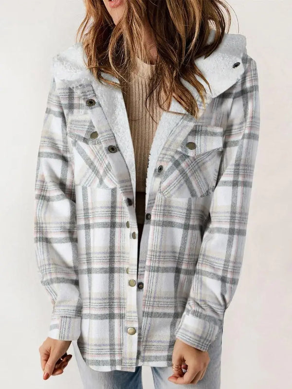 Cozy Plaid Fleece-Lined Jacket