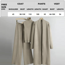 Load image into Gallery viewer, 3-Piece Set - Autumn Sleeveless Vest &amp; Cardigan &amp; Trousers
