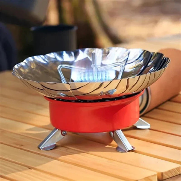 Lotus Small Square Stove - Portable and foldable, with gas Cylinder