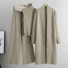 Load image into Gallery viewer, 3-Piece Set - Autumn Sleeveless Vest &amp; Cardigan &amp; Trousers
