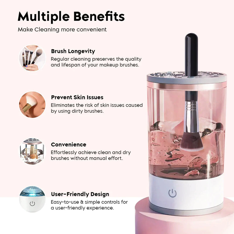 Automatic Makeup Brush Cleanser