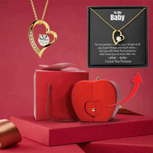 Load image into Gallery viewer, FOREVER LOVE NECKLACE - WITH REAL ROSE - TO MY BABY
