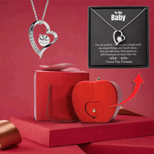 Load image into Gallery viewer, FOREVER LOVE NECKLACE - WITH REAL ROSE - TO MY BABY
