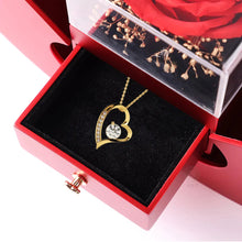 Load image into Gallery viewer, FOREVER LOVE NECKLACE - WITH REAL ROSE - TO MY BABY
